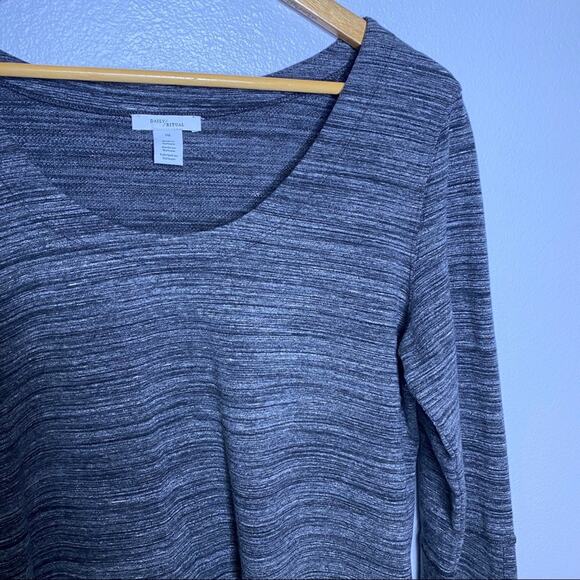 Daily Ritual Gray Long Sleeve Tunic Large - Picture 8 of 11